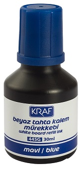 KRAF%20BEYAZ%20TAHTA%20KALEM%20MÜREKKEBİ%20%20%2030ml%20445G%20MAVİ