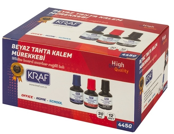 KRAF%20BEYAZ%20TAHTA%20KALEM%20MÜREKKEBİ%20%20%2030ml%20445G%20MAVİ