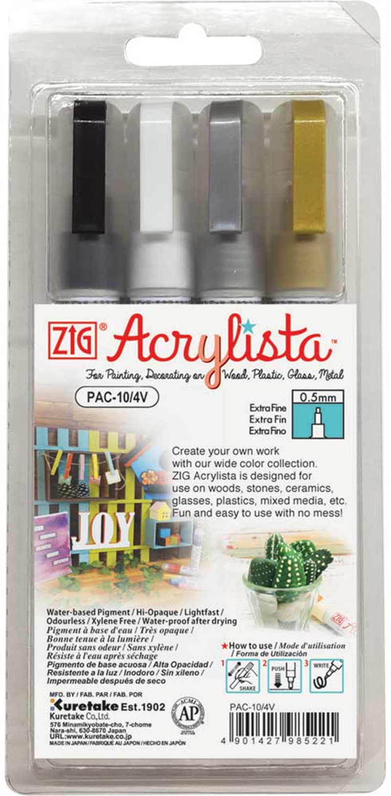 ZIG%20ACRYLISTA%20MARKÖR%20FINE%200,5MM%20PAC-10/4V%204%20LÜ