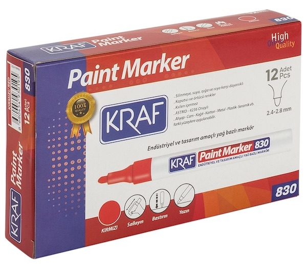 KRAF%20PAINT%20MARKÖR%20830%20KIRMIZI