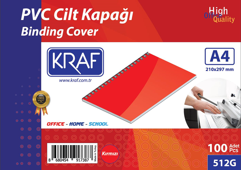 KRAF%20CİLT%20KAPAĞI%20A4%20100%20LÜ%20512G%20KIRMIZI