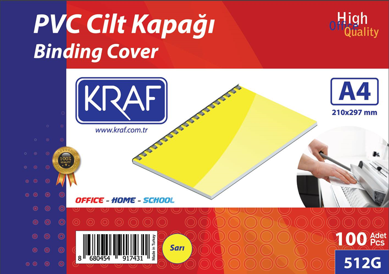 KRAF%20CİLT%20KAPAĞI%20A4%20100%20LÜ%20512G%20SARI