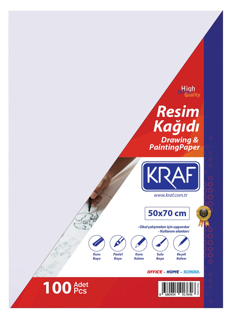 KRAF%20RESİM%20KAĞIDI%2050x70%20100%20LÜ