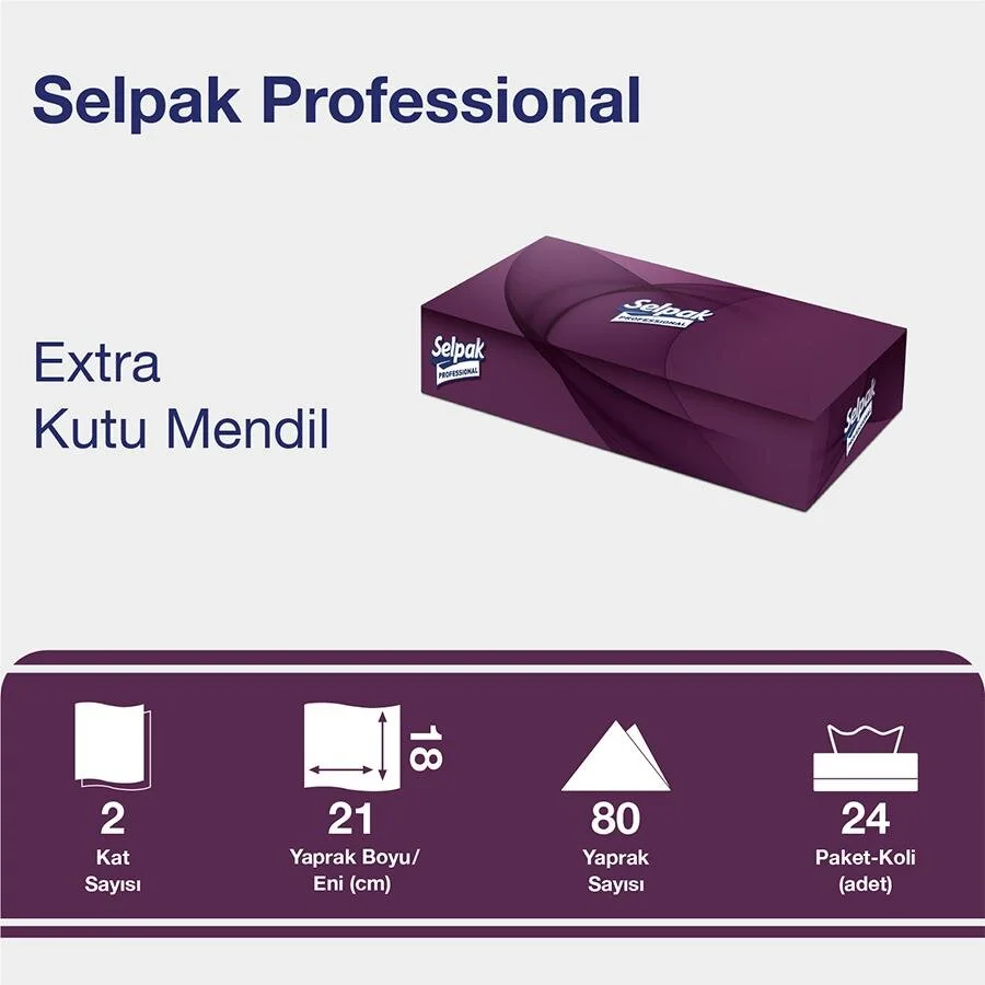 Selpak%20Professional%20Kutu%20Mendil%2080%20Yaprak