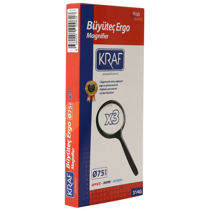 KRAF%20BÜYÜTEÇ%20ERGO%2075MM%203X%20314G