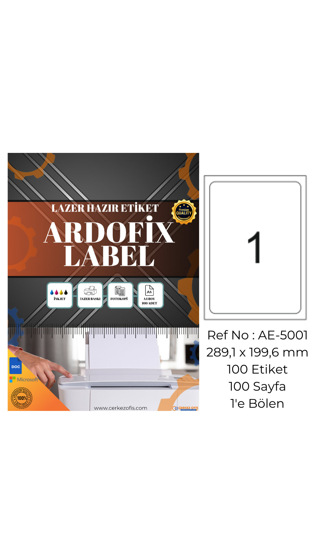 Ardofix%20AE-5001%20Lazer%20Etiket%20199.6x289.1%20mm