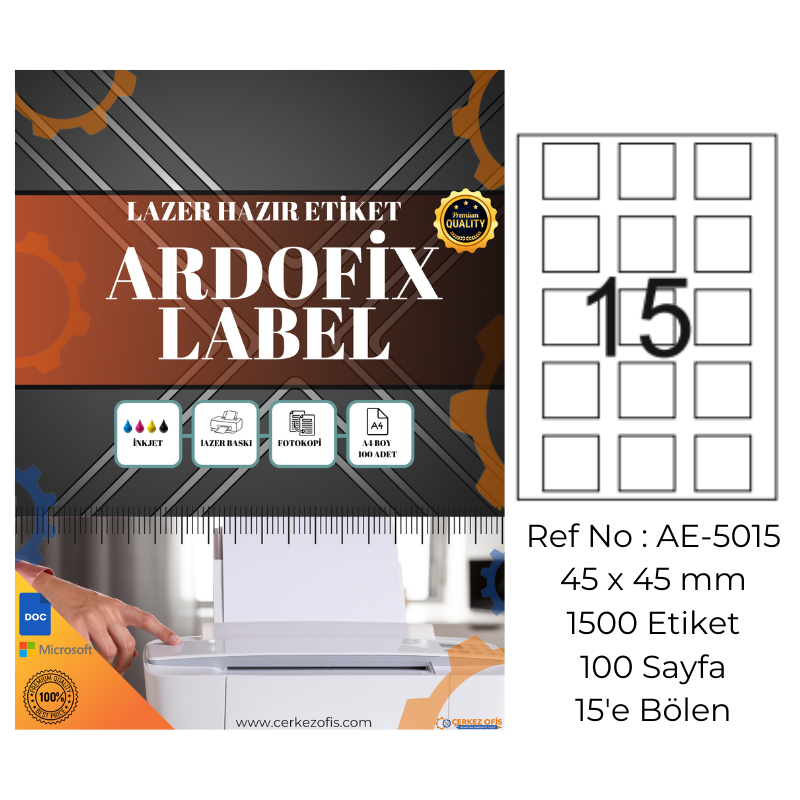 Ardofix%20AE-5015%20Lazer%20Etiket%2045x45%20mm