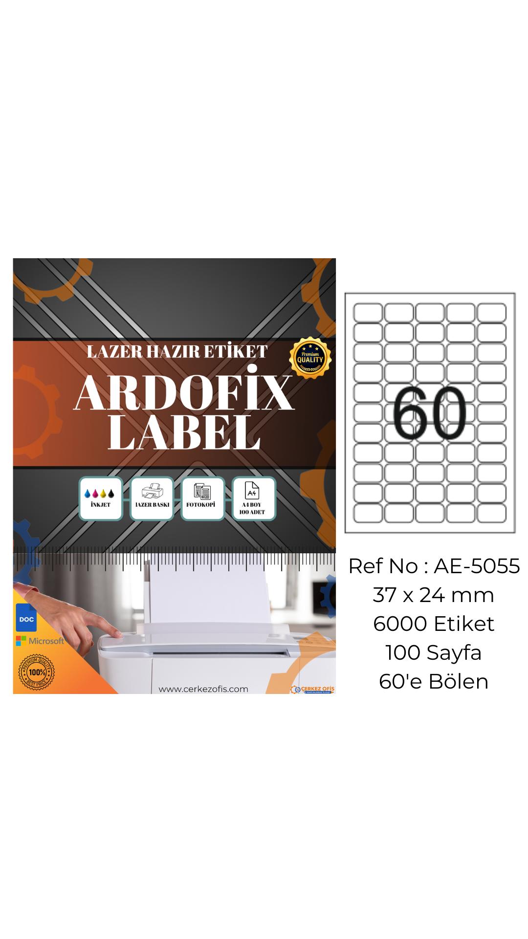 Ardofix%20AE-5055%20Lazer%20Etiket%2037x24%20mm