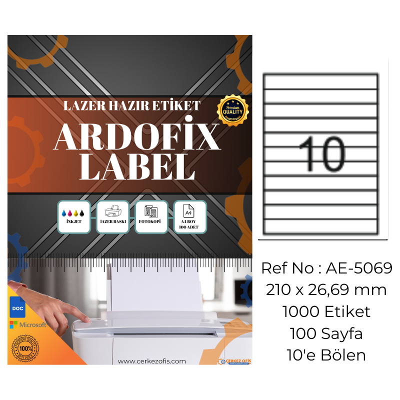 Ardofix%20AE-5069%20Lazer%20Etiket%20210x26.69%20mm