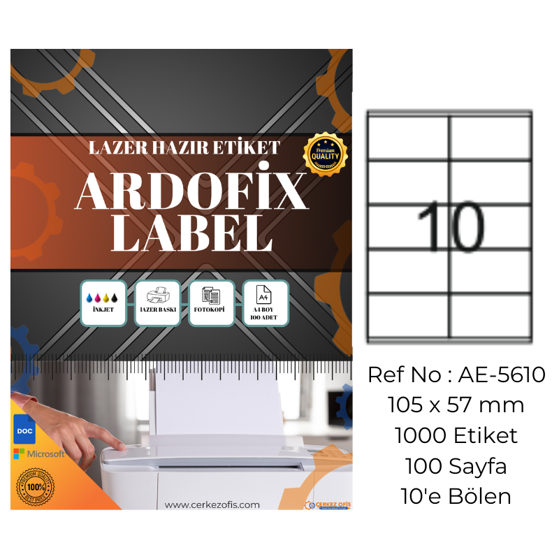 Ardofix%20AE-5610%20Lazer%20Etiket%20105x57%20mm