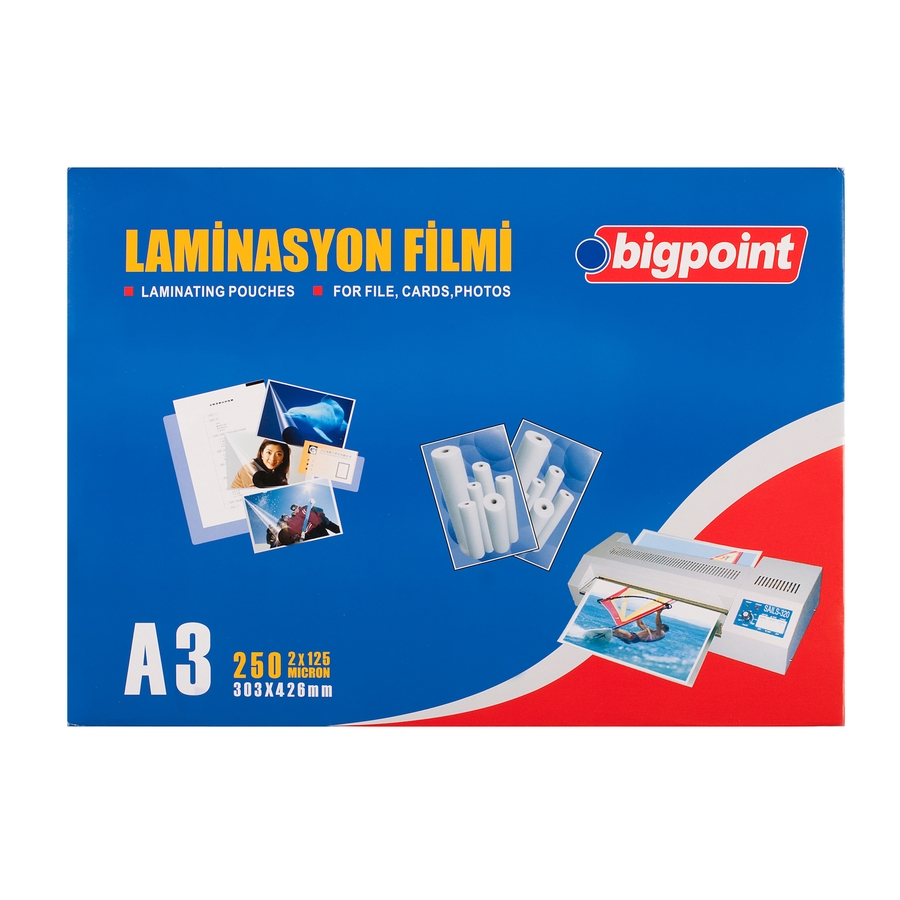 Bigpoint%20Laminasyon%20Filmi%20A3%20125%20Mikron%20100’lü%20Kutu