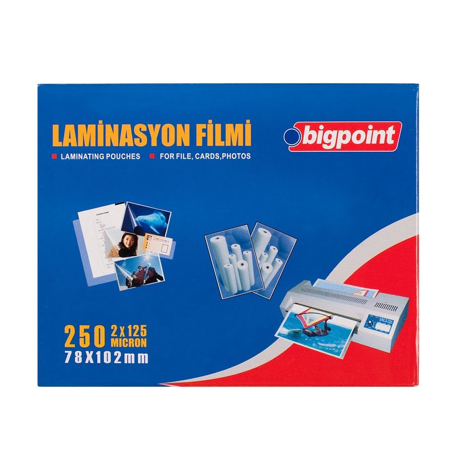 Bigpoint%20Laminasyon%20Filmi%2078x102mm%20125%20Mikron%20100’lü%20Kutu