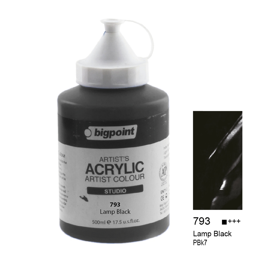 Bigpoint%20Akrilik%20Boya%20500%20ml%20Lamp%20Black%20793