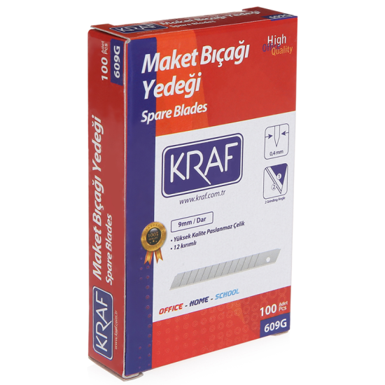 KRAF MAKET BIÇAĞI YEDEĞİ DAR 100 LÜ 609G