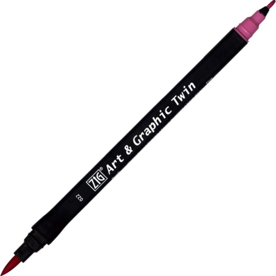 ZIG ART&GRAPHIC TWIN TUT-80 022 DARK PINK