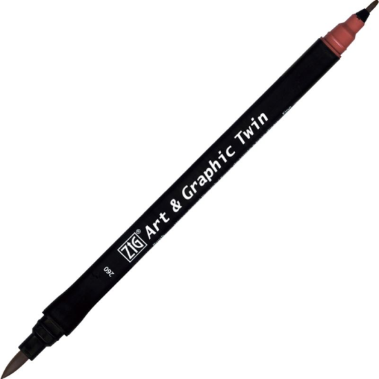 ZIG ART&GRAPHIC TWIN TUT-80 260 DEEP RED