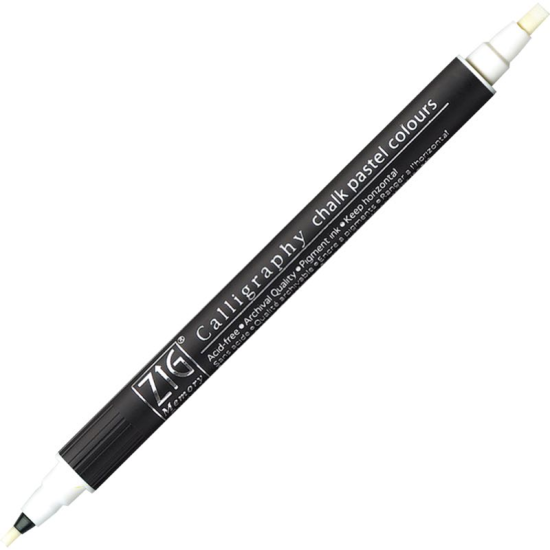 ZIG KALİGRAFİ KALEMİ CHALK PASTEL MS-6400 000 WHITE