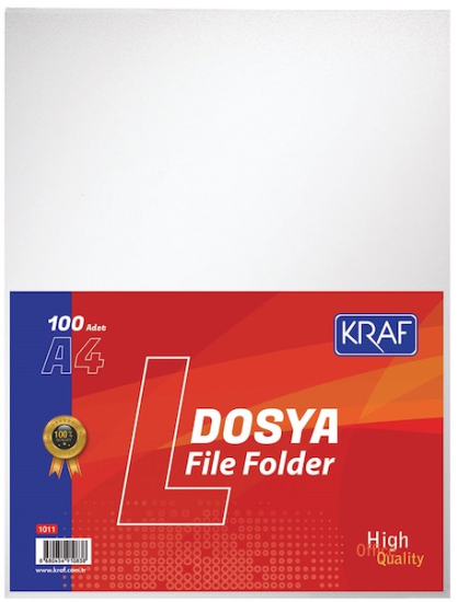 KRAF L POŞET DOSYA A4 100 LÜ 1011