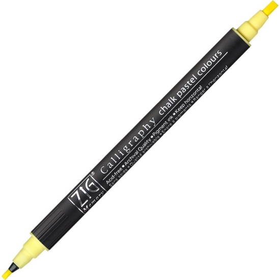 ZIG KALİGRAFİ KALEMİ CHALK PASTEL MS-6400 050 YELLOW