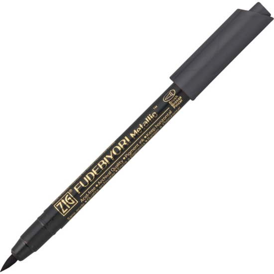 ZIG FUDEBIYORI BRUSH METALLIC CBK-55MT 127 BLACK