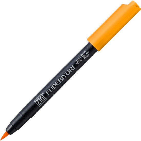 ZIG FUDEBIYORI BRUSH CBK-55N 52 BRIGHT YELLOW