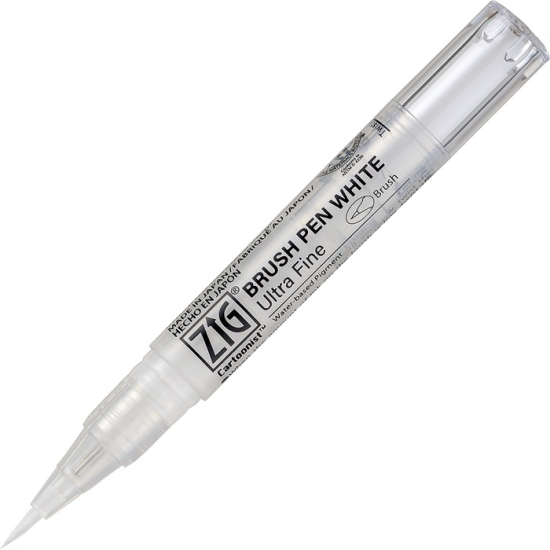 ZIG MANGAKA BRUSH PEN WHITE NO:CNBW02-S