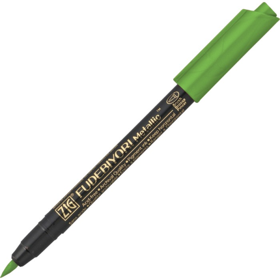 ZIG FUDEBIYORI BRUSH METALLIC CBK-55MT 128 LT.GREEN