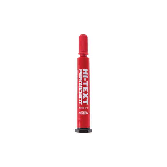 Hi-Text 830-PC Permanent Marker Kesik Uçlu Kırmızı