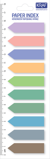 KRAF INDEX FILM (PP) 12x44MM OK ŞEKİLLİ 10 RENK X 20YP 51245