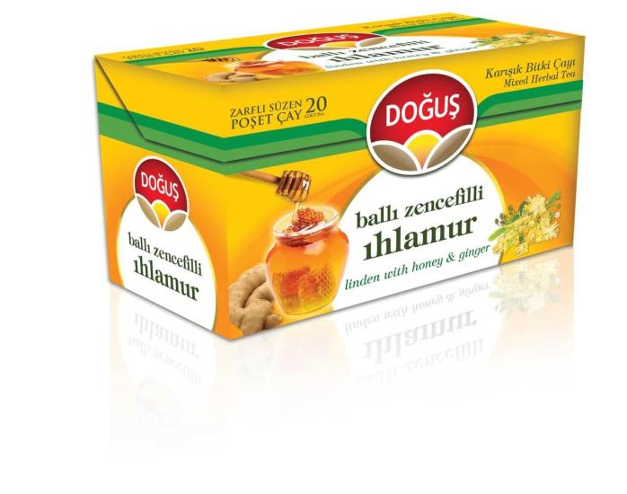 Doğuş Bitki Çayı Ihlamur Ballı Zencefil 1.5 Gr x 20 Adet