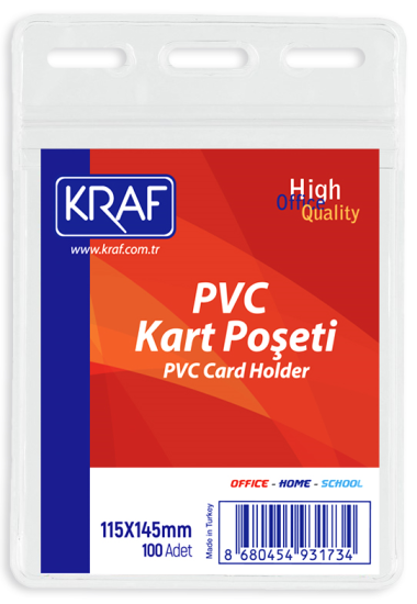 KRAF KART POŞETİ PVC 115x145 MM 100 LÜ