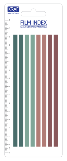 KRAF INDEX FILM (PP) 5x135MM 8 RENK X 20YP MORANDI COLOR 85135-2