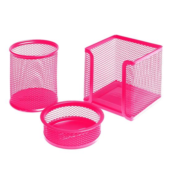 Bigpoint Metal Perfore 3’lü Set Pembe