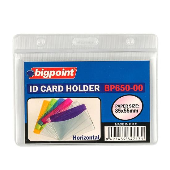 Bigpoint Korumalı Kart Poşeti Yatay Şeffaf 85x55mm