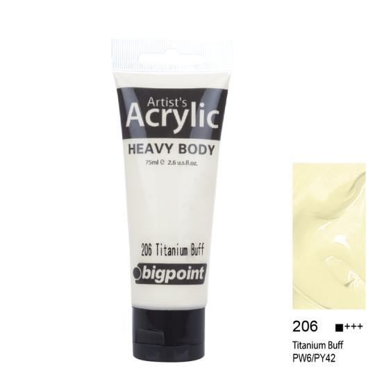 Bigpoint Akrilik Boya 75 ml Titanium Buff 206