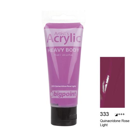 Bigpoint Akrilik Boya 75 ml Quinacridone Rose Light 333