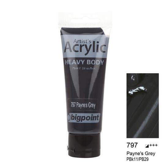 Bigpoint Akrilik Boya 75 ml Payne’s Grey 797