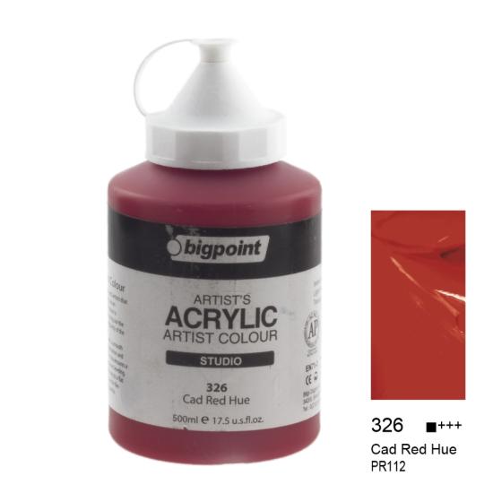 Bigpoint Akrilik Boya 500 ml Cad Red Hue 326